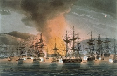 The Bombardment of Algiers, 27th August 1816, from 